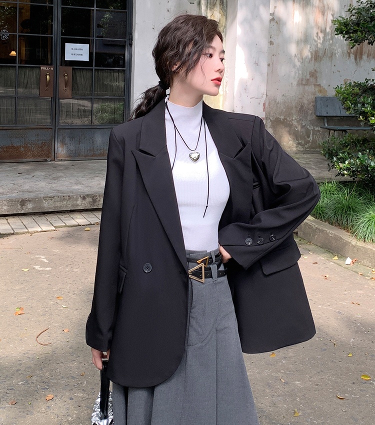 Korean style niche business suit loose spring coat