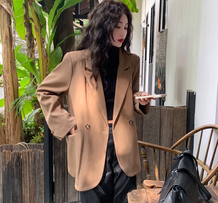 Korean style niche business suit loose spring coat
