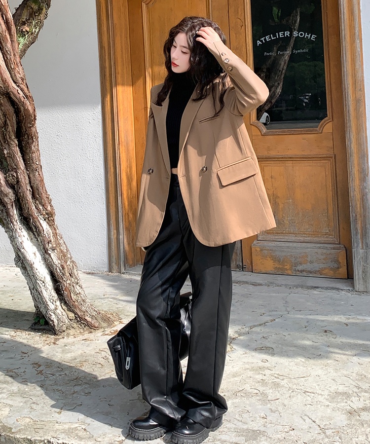 Korean style niche business suit loose spring coat