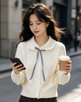 College style sweet sweater doll collar tops