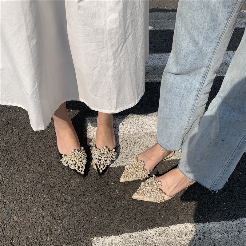 Wears outside half summer cozy flat slippers for women