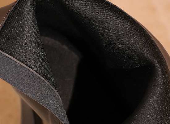 Temperament fashion platform splice high-heeled boots