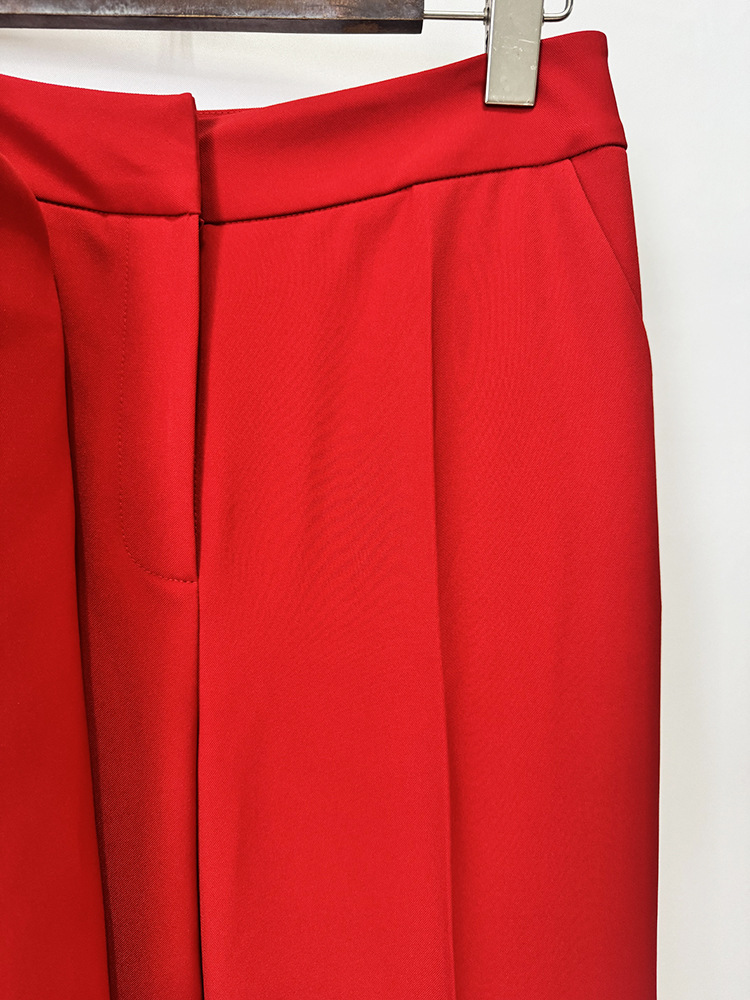 Fruit collar fashion business suit short long pants 2pcs set