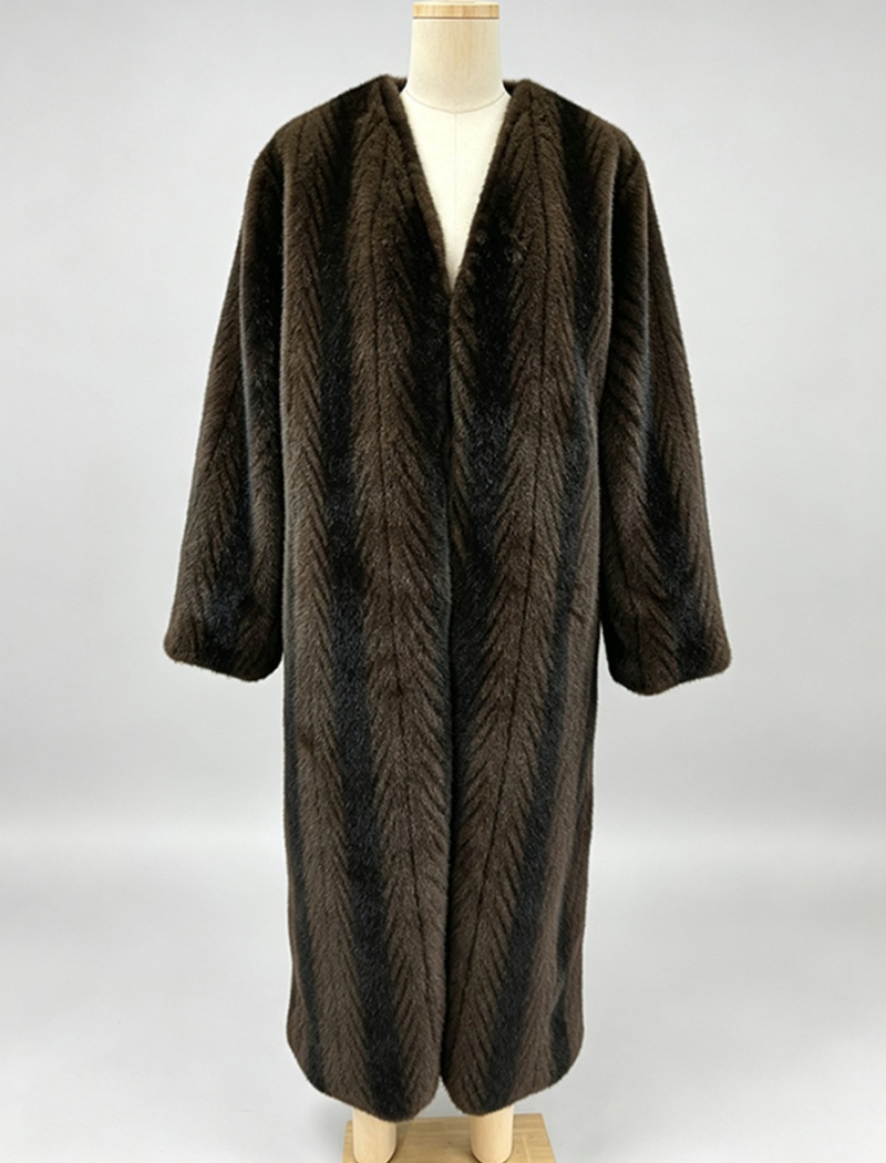 Elegant loose woolen coat autumn and winter coat for women