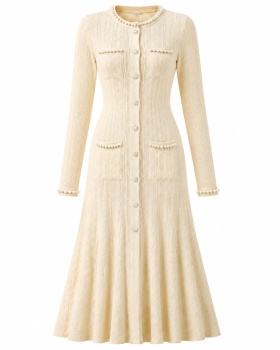 Multicolor round neck long dress long dress for women
