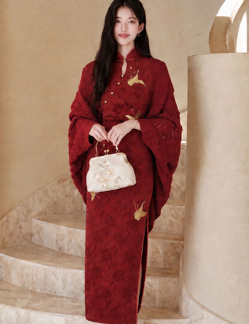 Wedding dress Chinese style evening dress for women