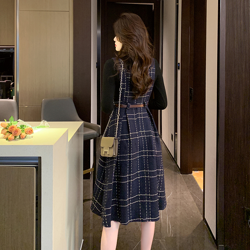 Inside the ride overcoat dress 2pcs set for women