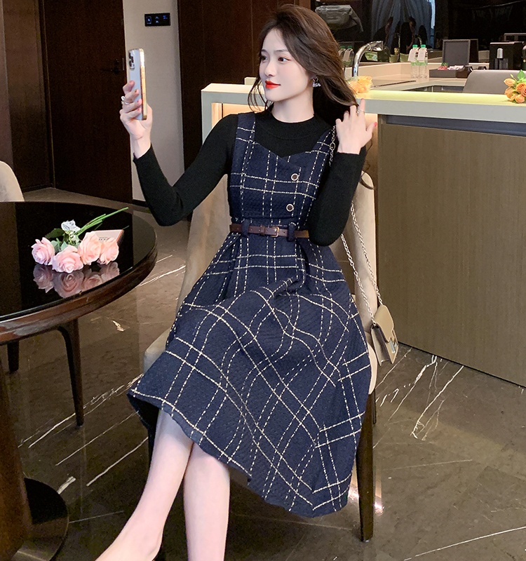 Inside the ride overcoat dress 2pcs set for women