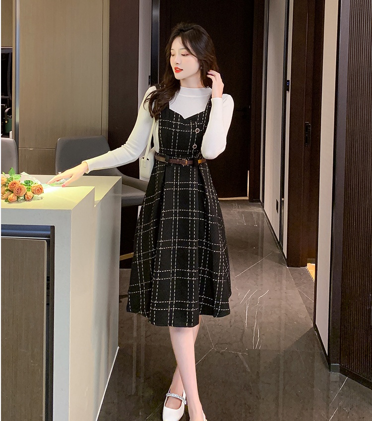 Inside the ride overcoat dress 2pcs set for women
