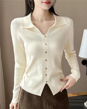 Inside the ride bottoming shirt Western style sweater