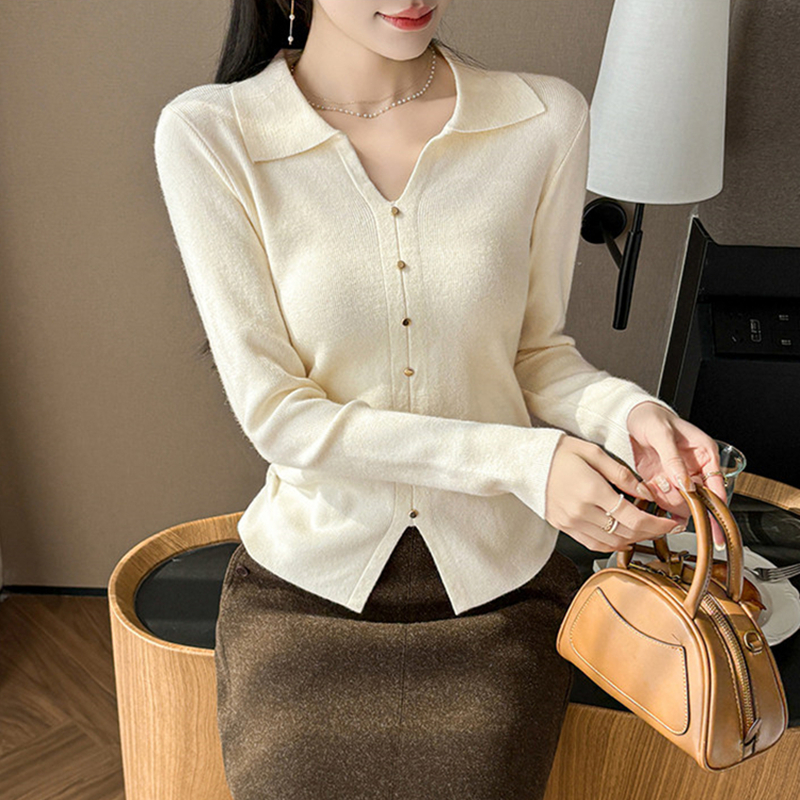 Inside the ride bottoming shirt Western style sweater