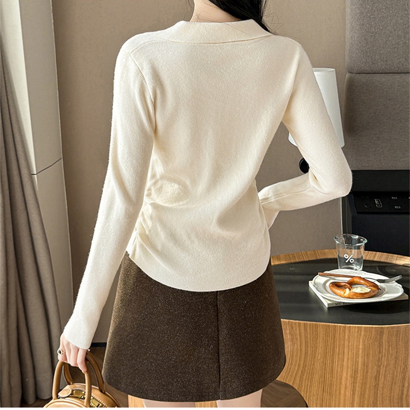 Inside the ride bottoming shirt Western style sweater