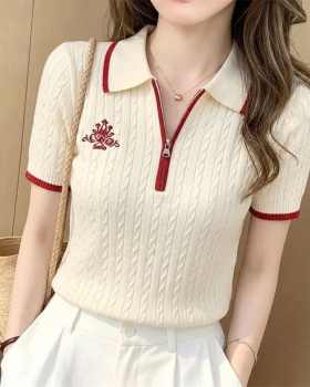 Summer spicegirl short sleeve sweater slim short tops