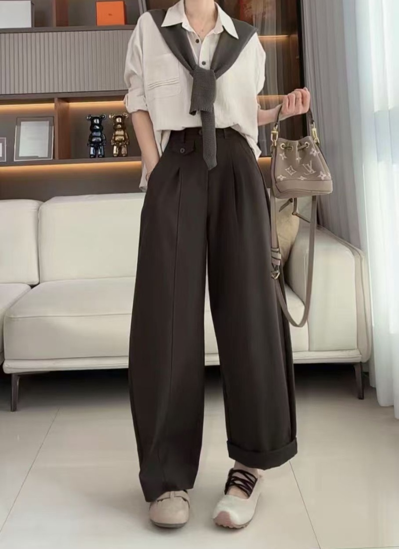 Lazy loose Korean style all-match nine pants for women