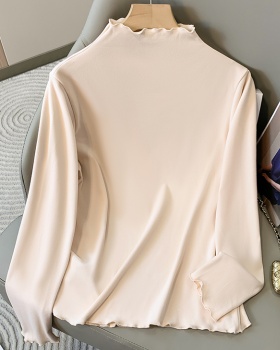 Autumn and winter tops long sleeve bottoming shirt for women