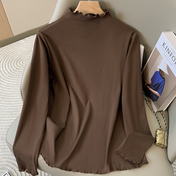 Autumn and winter tops long sleeve bottoming shirt for women