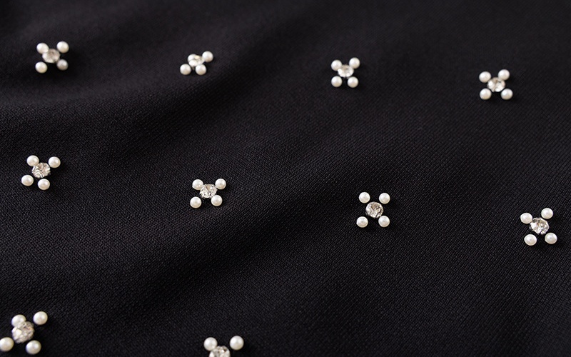 Niche light luxury beading dress for women