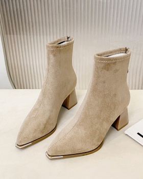 Low cylinder fashion martin boots cozy temperament boots
