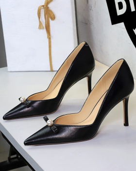 Banquet high-heeled shoes pearl shoes for women