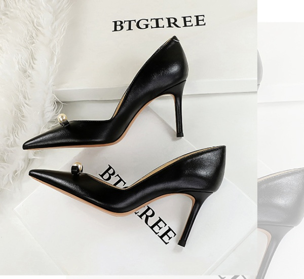 Banquet high-heeled shoes pearl shoes for women
