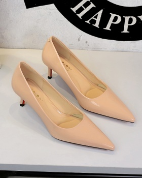 Patent leather sexy shoes European style stilettos for women