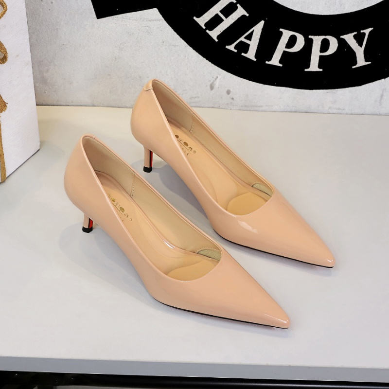 Patent leather sexy shoes European style stilettos for women