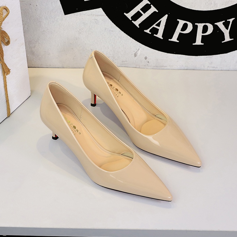 Patent leather sexy shoes European style stilettos for women