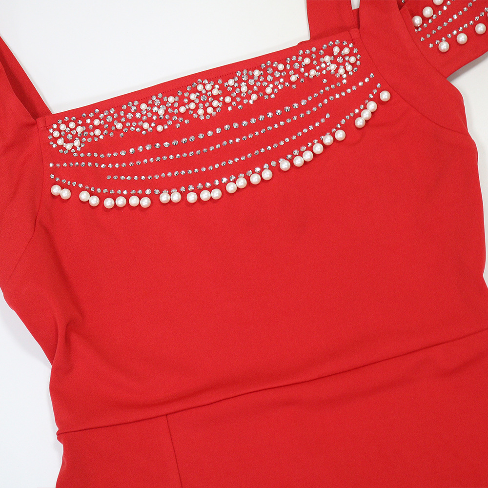Slim European style evening dress sling dress for women