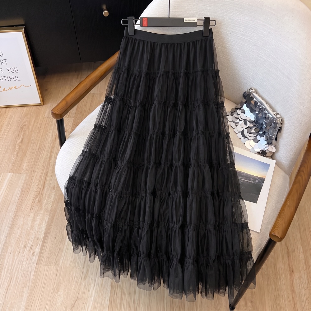 Fold tender autumn loose drape skirt