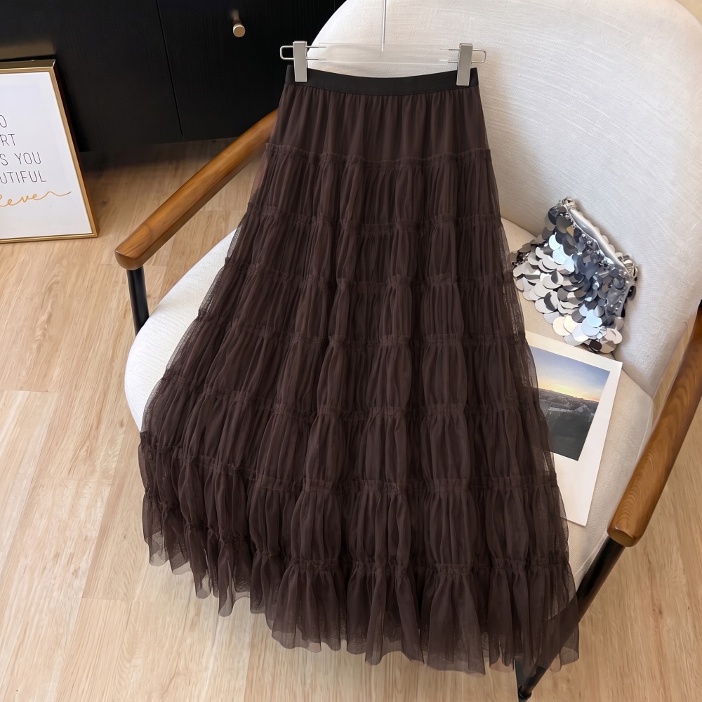 Fold tender autumn loose drape skirt
