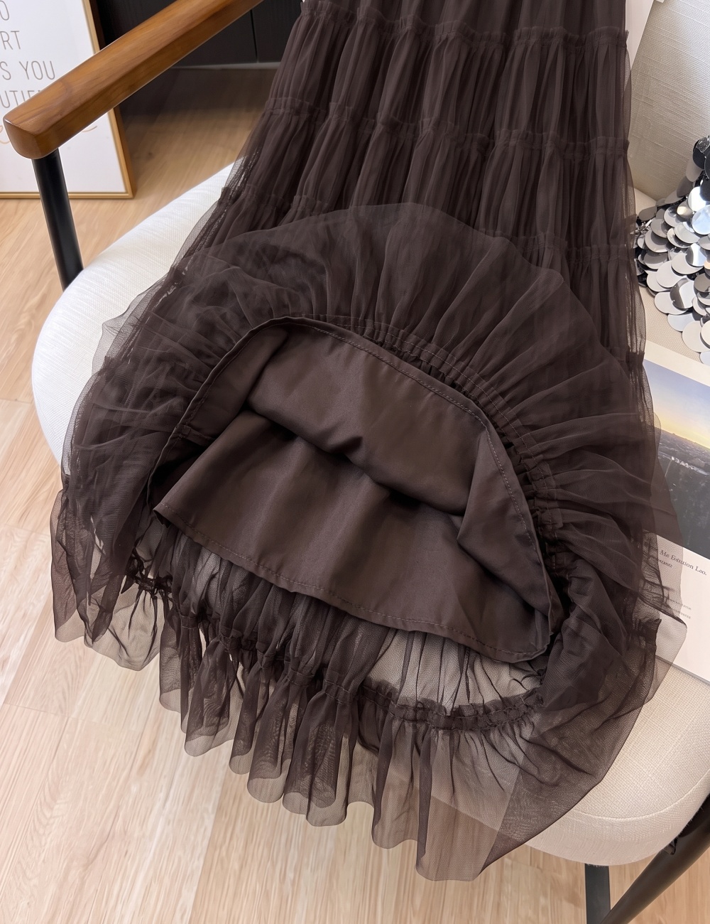 Fold tender autumn loose drape skirt