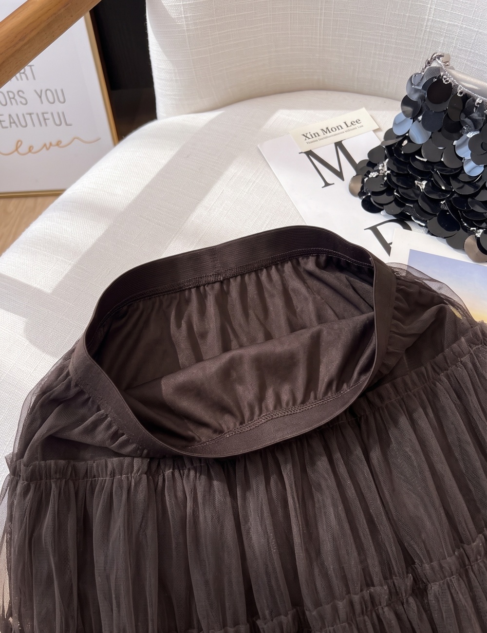 Fold tender autumn loose drape skirt