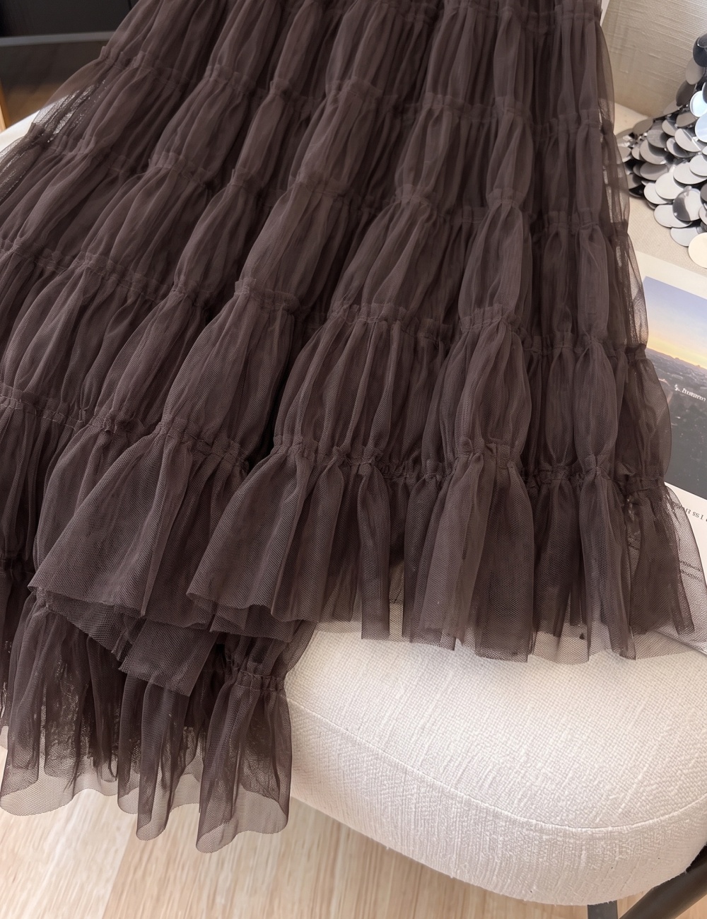 Fold tender autumn loose drape skirt