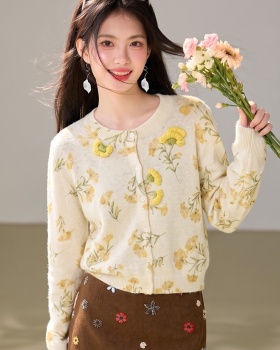 Stereoscopic sweater light luxury tops for women
