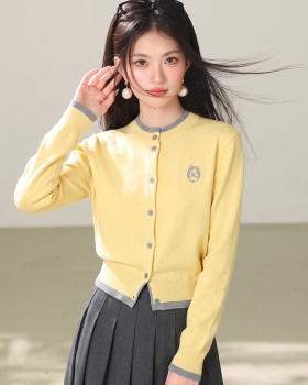 Pseudo-two splice tops temperament cardigan for women