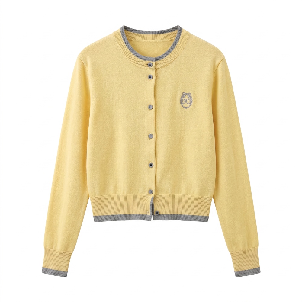 Pseudo-two splice tops temperament cardigan for women