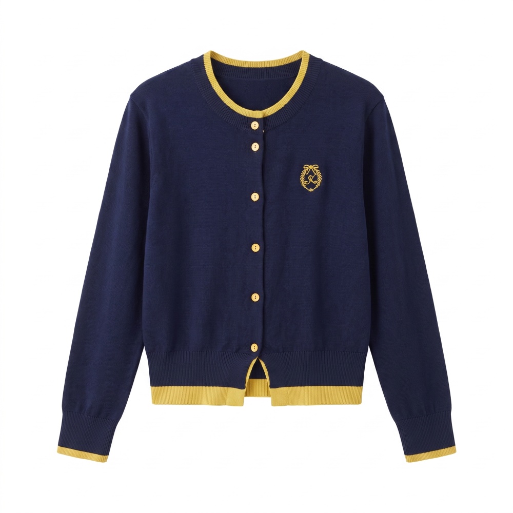 Pseudo-two splice tops temperament cardigan for women