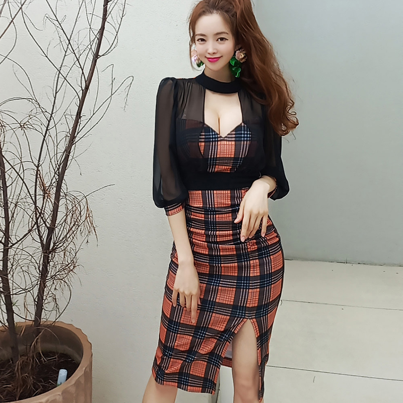 Sexy autumn and winter dress Korean style T-back for women