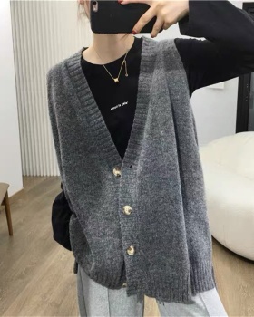 All-match autumn waistcoat knitted lazy vest for women