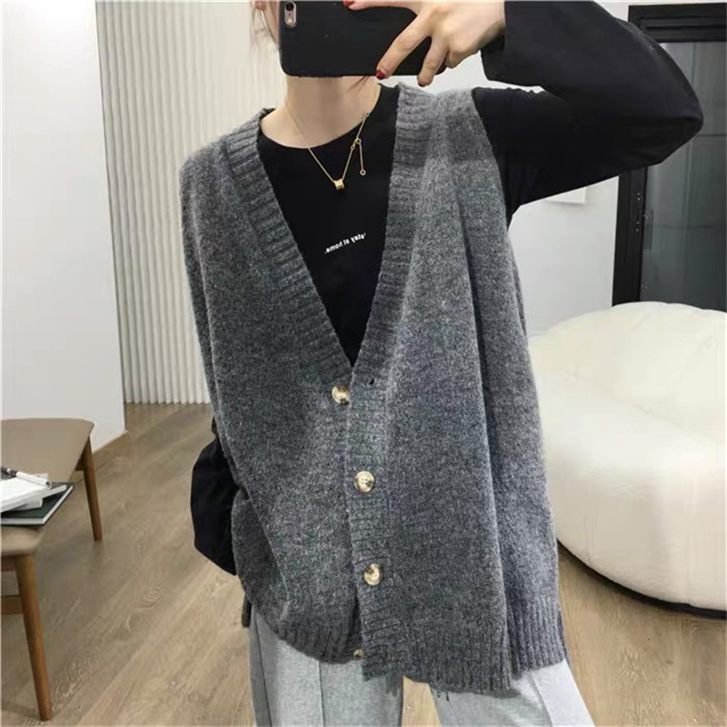 All-match autumn waistcoat knitted lazy vest for women
