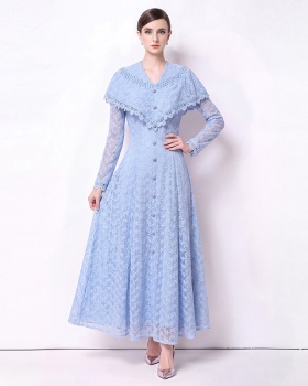 France style dress commuting long dress for women