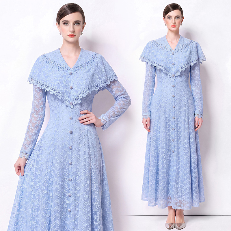 France style dress commuting long dress for women