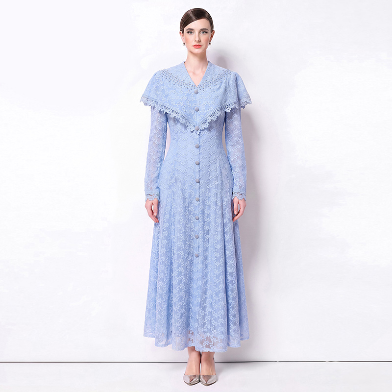 France style dress commuting long dress for women