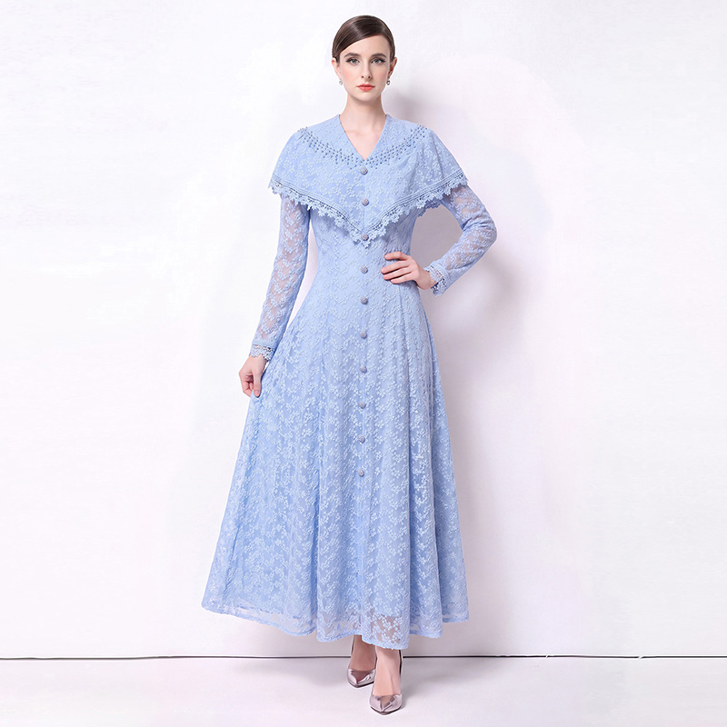 France style dress commuting long dress for women
