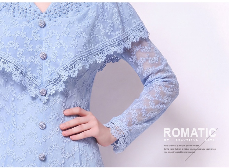 France style dress commuting long dress for women