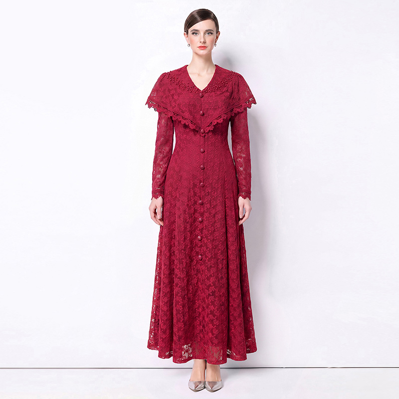 A-line long dress light luxury dress for women