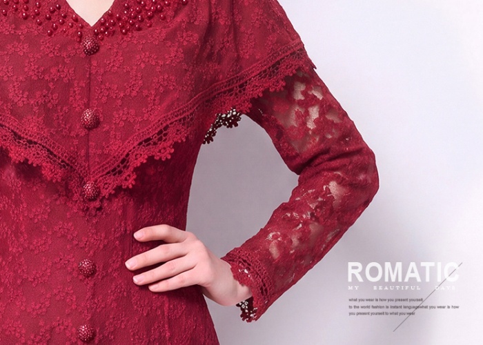 A-line long dress light luxury dress for women