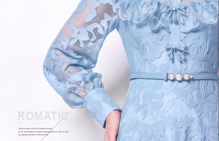 France style long dress temperament dress for women