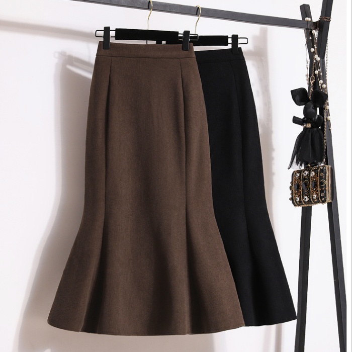 High waist package hip skirt long long skirt for women
