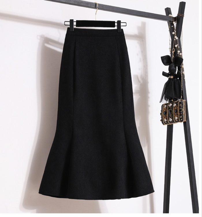 High waist package hip skirt long long skirt for women